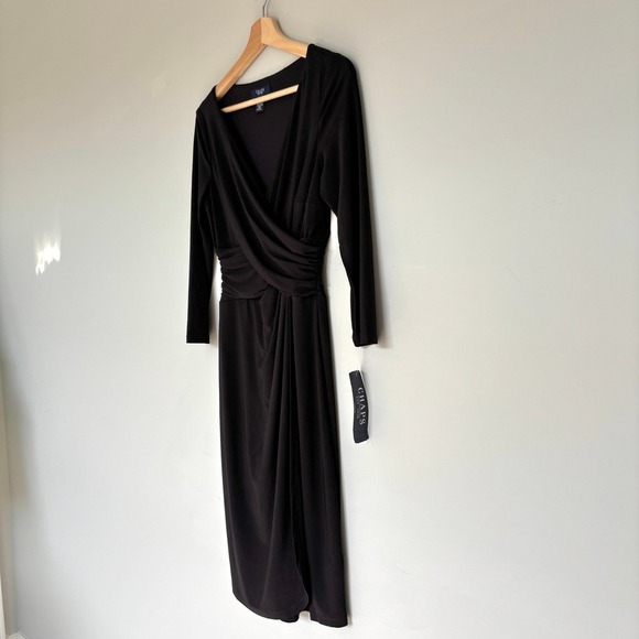 Chaps Women's Size S LTB Gathered Waist Midi Sheath Church Memorial Conservative - Picture 2 of 12